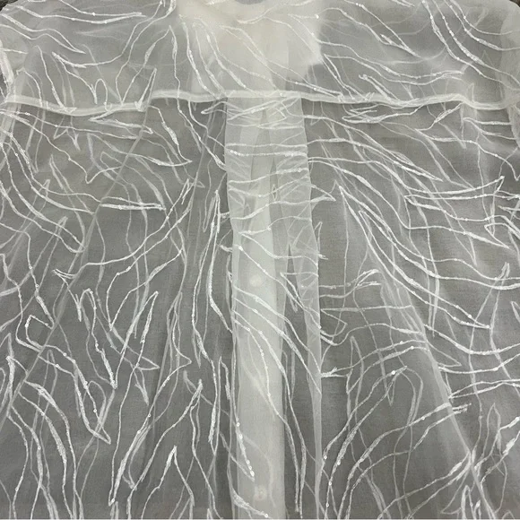 Brunello Cucinelli Dazzling Exotic Embroidery Shirt in Crispy Silk Size M NWT